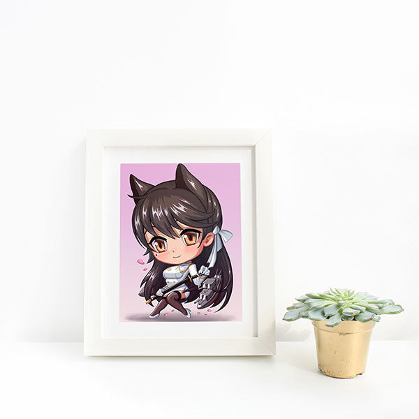 Atago Chibi Mini Print - nayukidraws