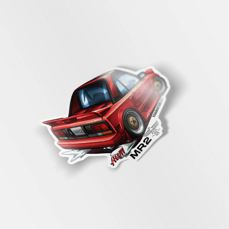 AW11 MR-2 / MR2 MK1 Rear Red Vinyl Sticker
