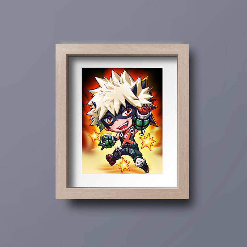 Bakugo Mini Print