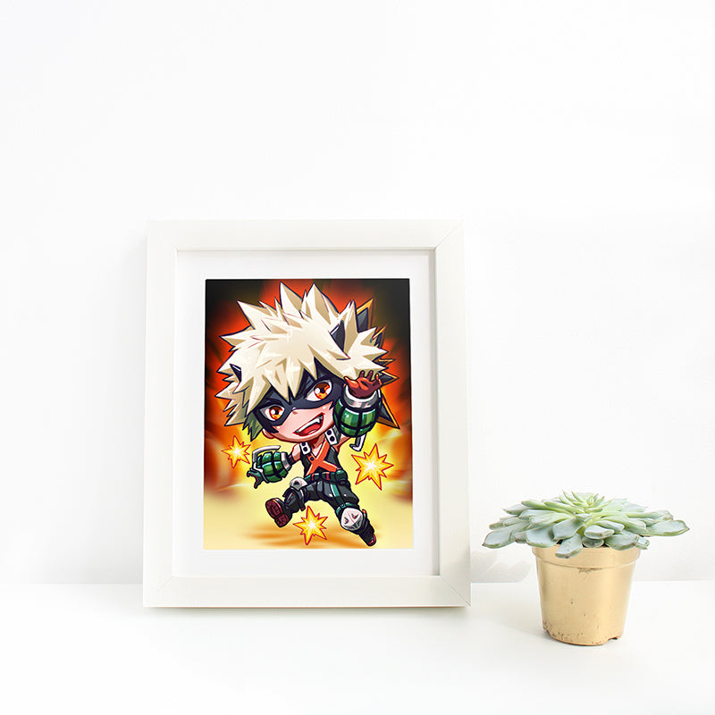 Bakugo Mini Print