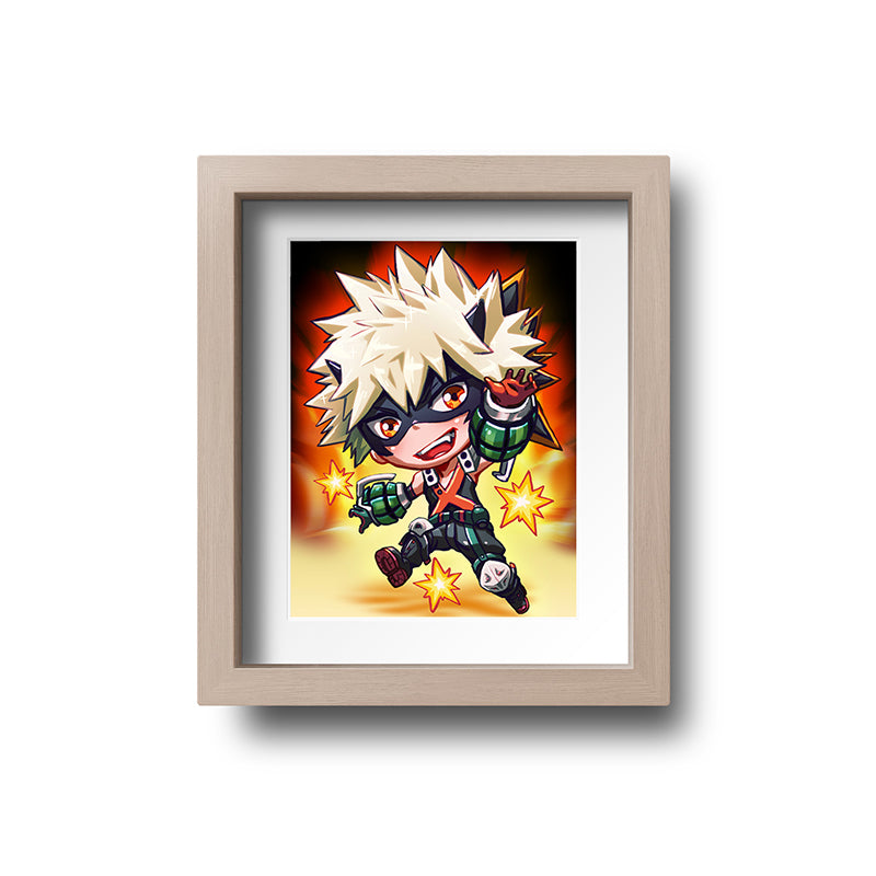 Bakugo Mini Print