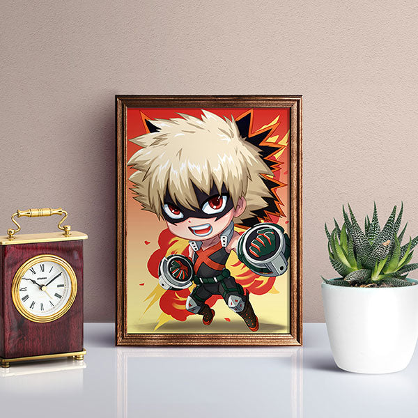 Bakugo Chibi Mini Print - nayukidraws
