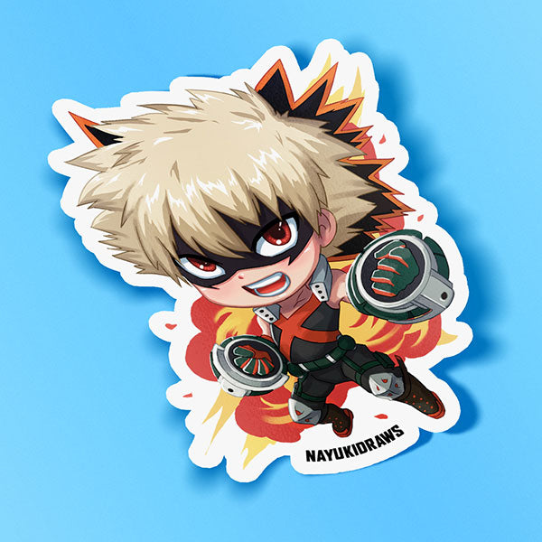 Bakugo Vinyl Sticker - nayukidraws