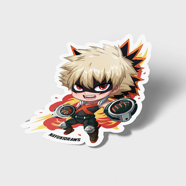 Bakugo Vinyl Sticker - nayukidraws