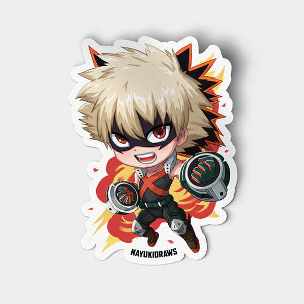 Bakugo Vinyl Sticker - nayukidraws