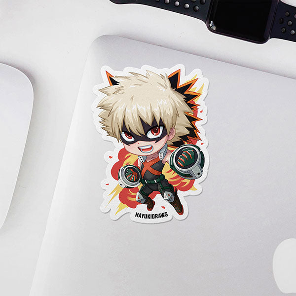 Bakugo Vinyl Sticker - nayukidraws