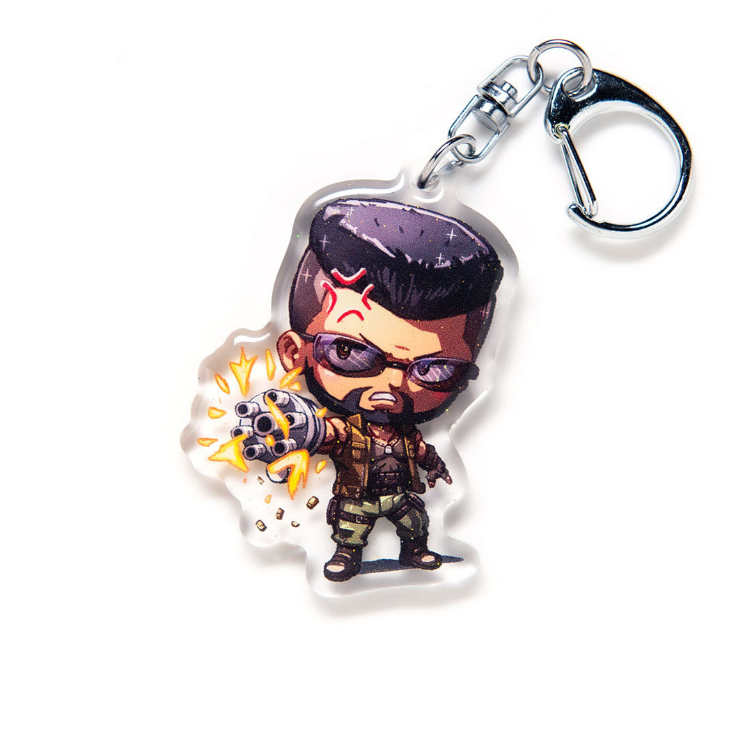Barret Wallace Acrylic Charm Keychain