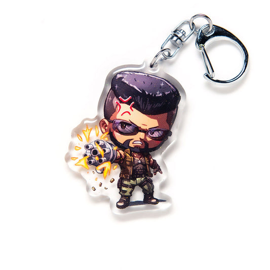 Barret Wallace Acrylic Charm Keychain