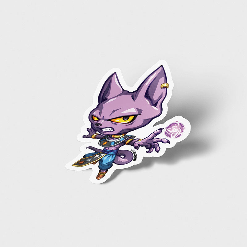 Beerus Vinyl Sticker