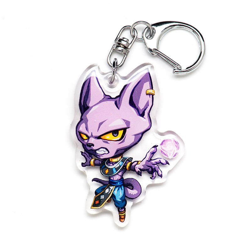 Beerus Acrylic Charm Keychain
