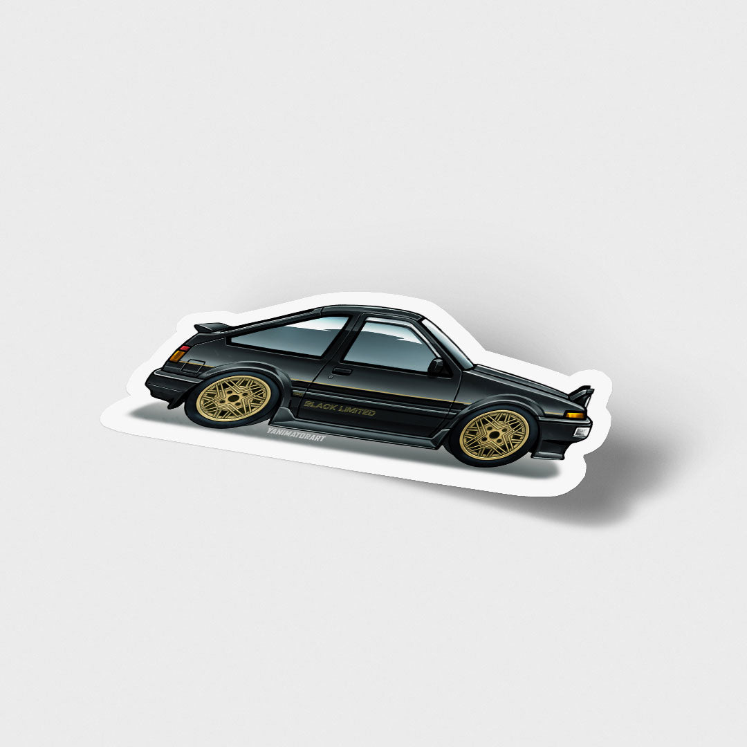 AE86 Collection Black Limited Trueno Vinyl Sticker