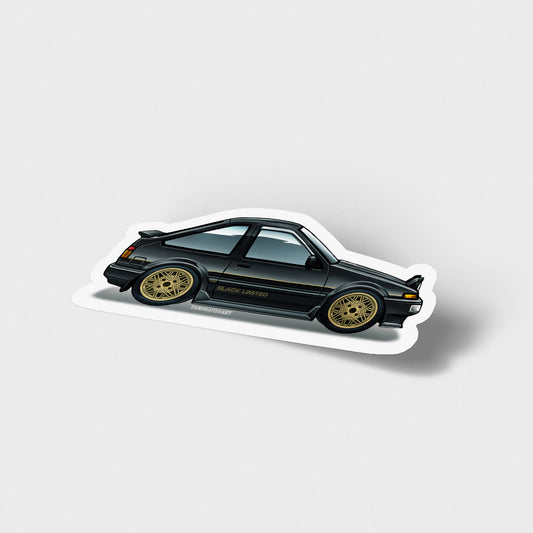 AE86 Collection Black Limited Trueno Vinyl Sticker