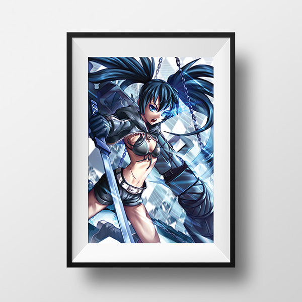 Black☆Rock Shooter Poster Print - nayukidraws