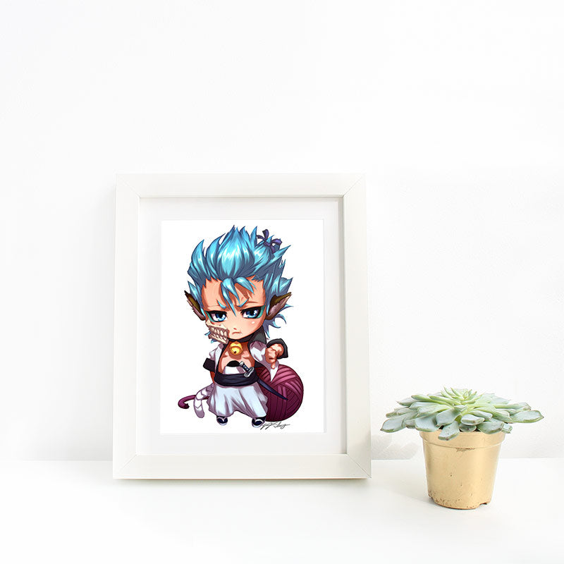 Grimmjow Chibi Mini Print