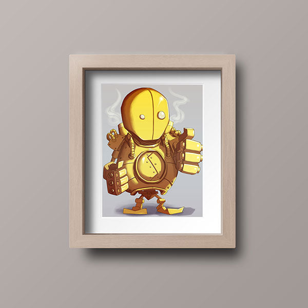 Blitzcrank Chibi Mini Print - nayukidraws