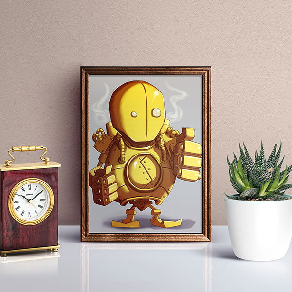 Blitzcrank Chibi Mini Print - nayukidraws