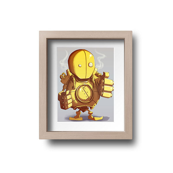 Blitzcrank Chibi Mini Print - nayukidraws