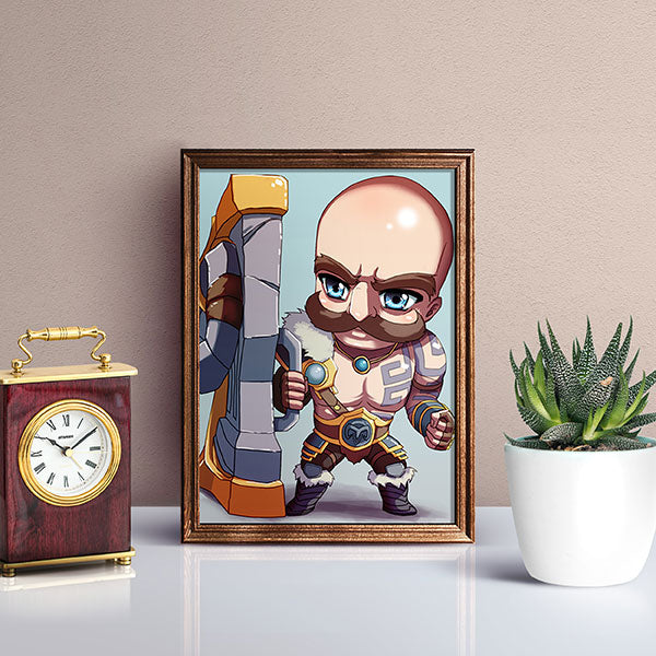 Braum Chibi Mini Print - nayukidraws
