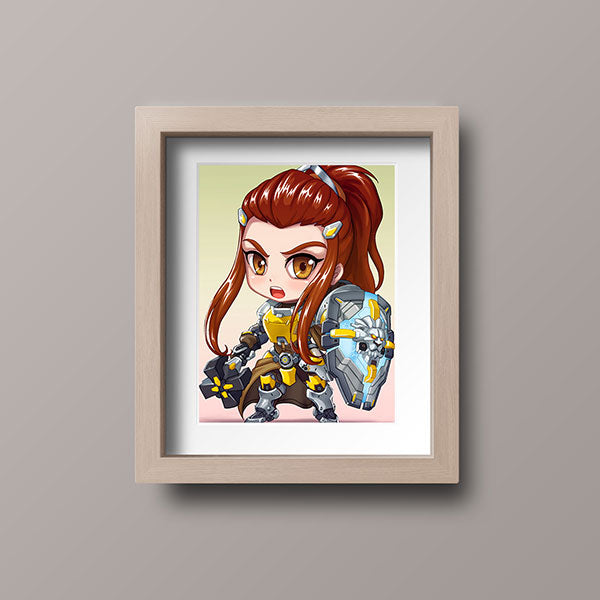 Brigitte Chibi Mini Print