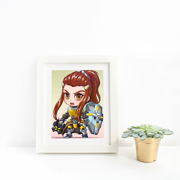 Brigitte Chibi Mini Print