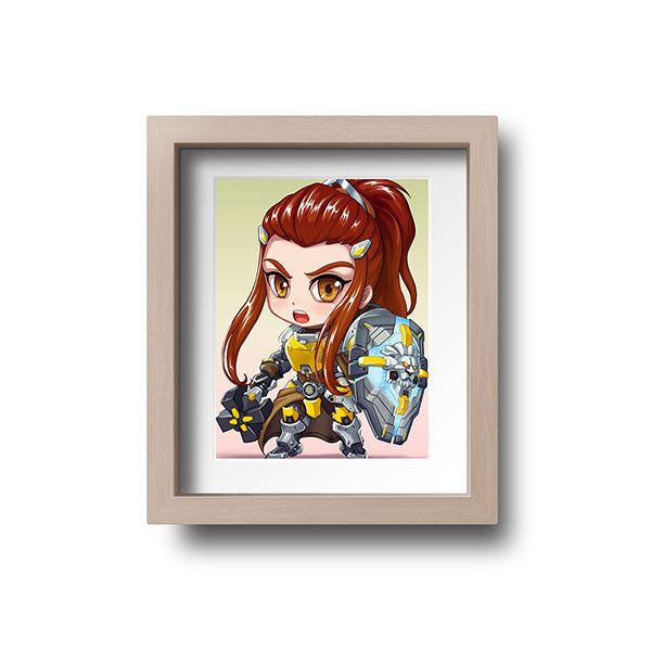 Brigitte Chibi Mini Print