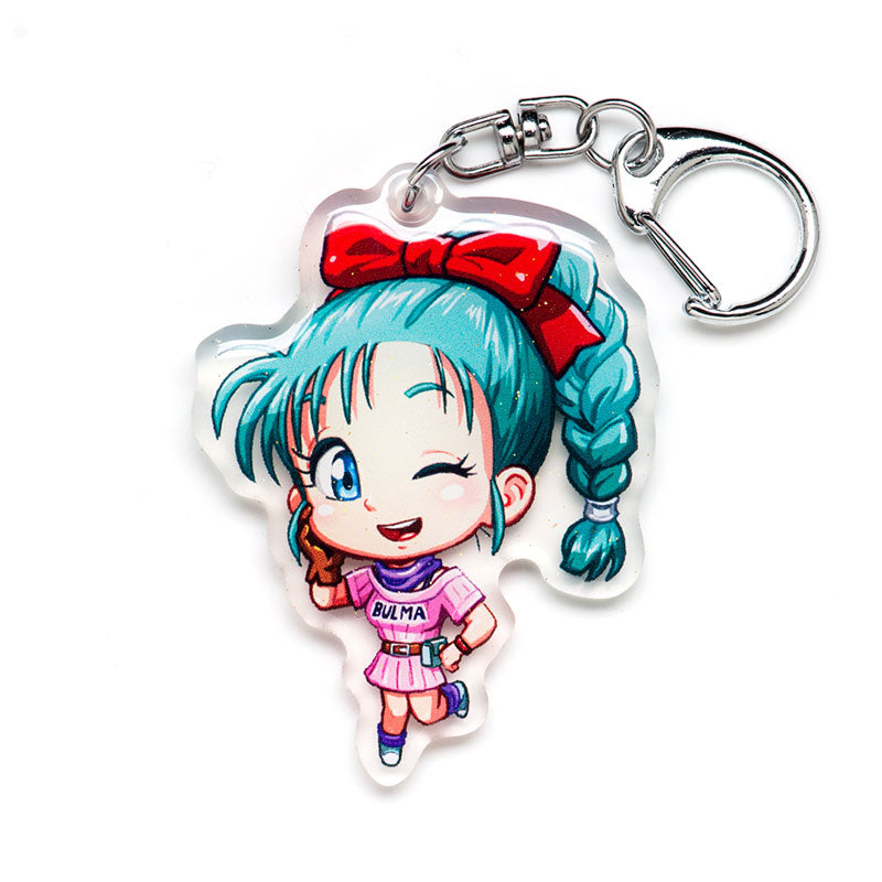 Bulma Acrylic Charm Keychain