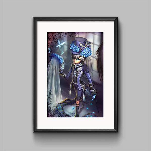 Ciel Phantomhive Poster Print - nayukidraws