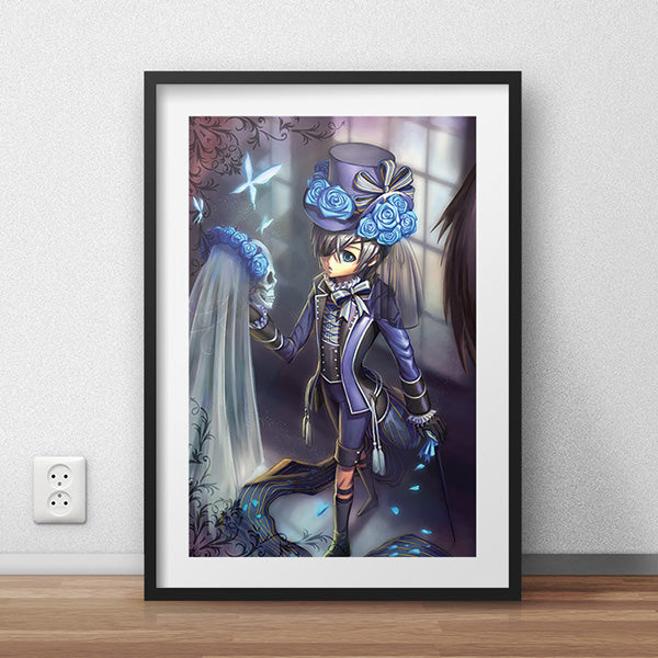 Ciel Phantomhive Poster Print - nayukidraws