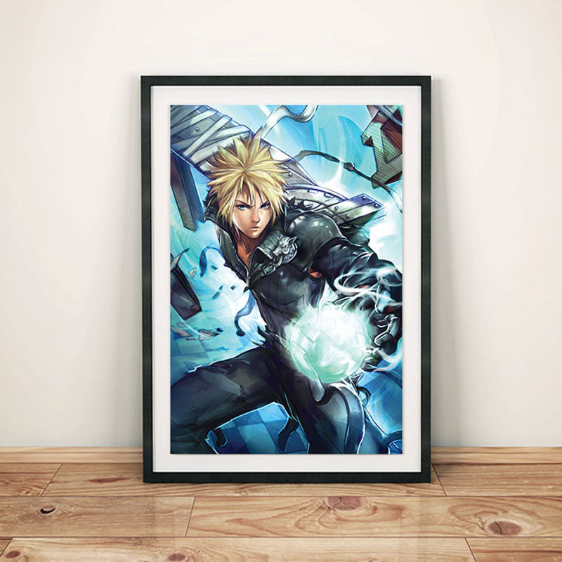 Cloud Strife FF7 Poster Print