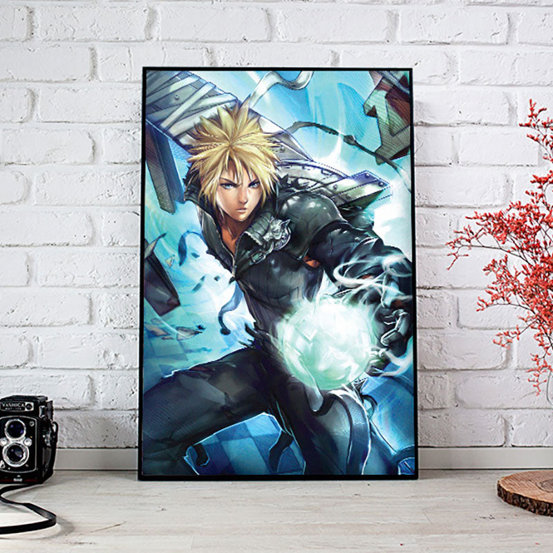 Cloud Strife FF7 Poster Print