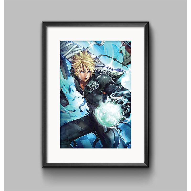 Cloud Strife FF7 Poster Print