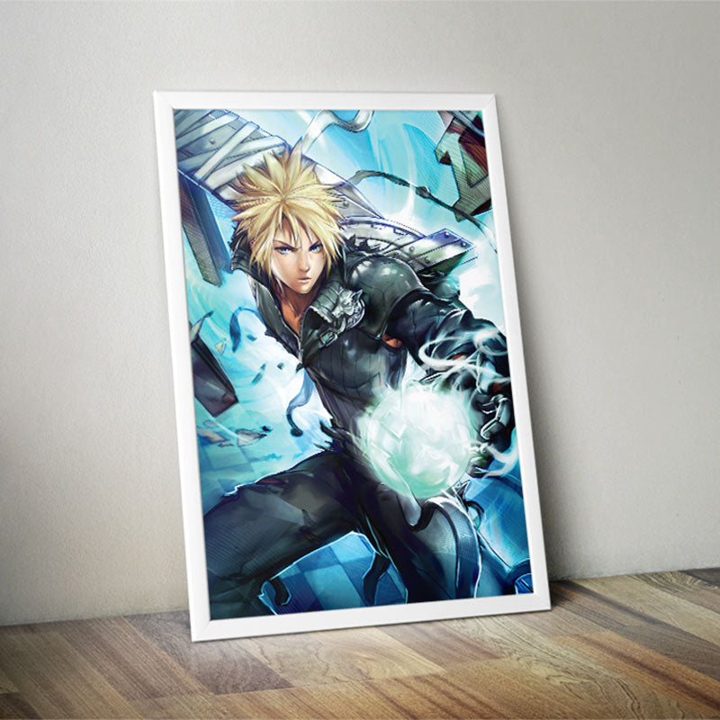 Cloud Strife FF7 Poster Print