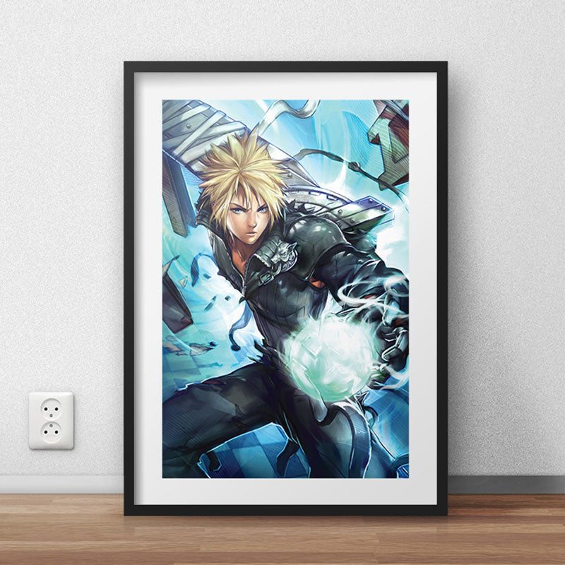 Cloud Strife FF7 Poster Print