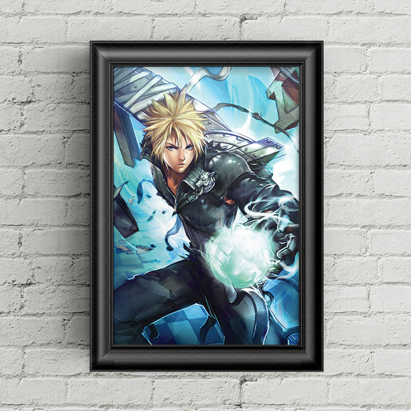 Cloud Strife FF7 Poster Print