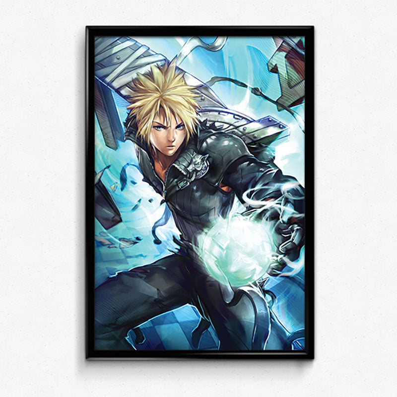 Cloud Strife FF7 Poster Print