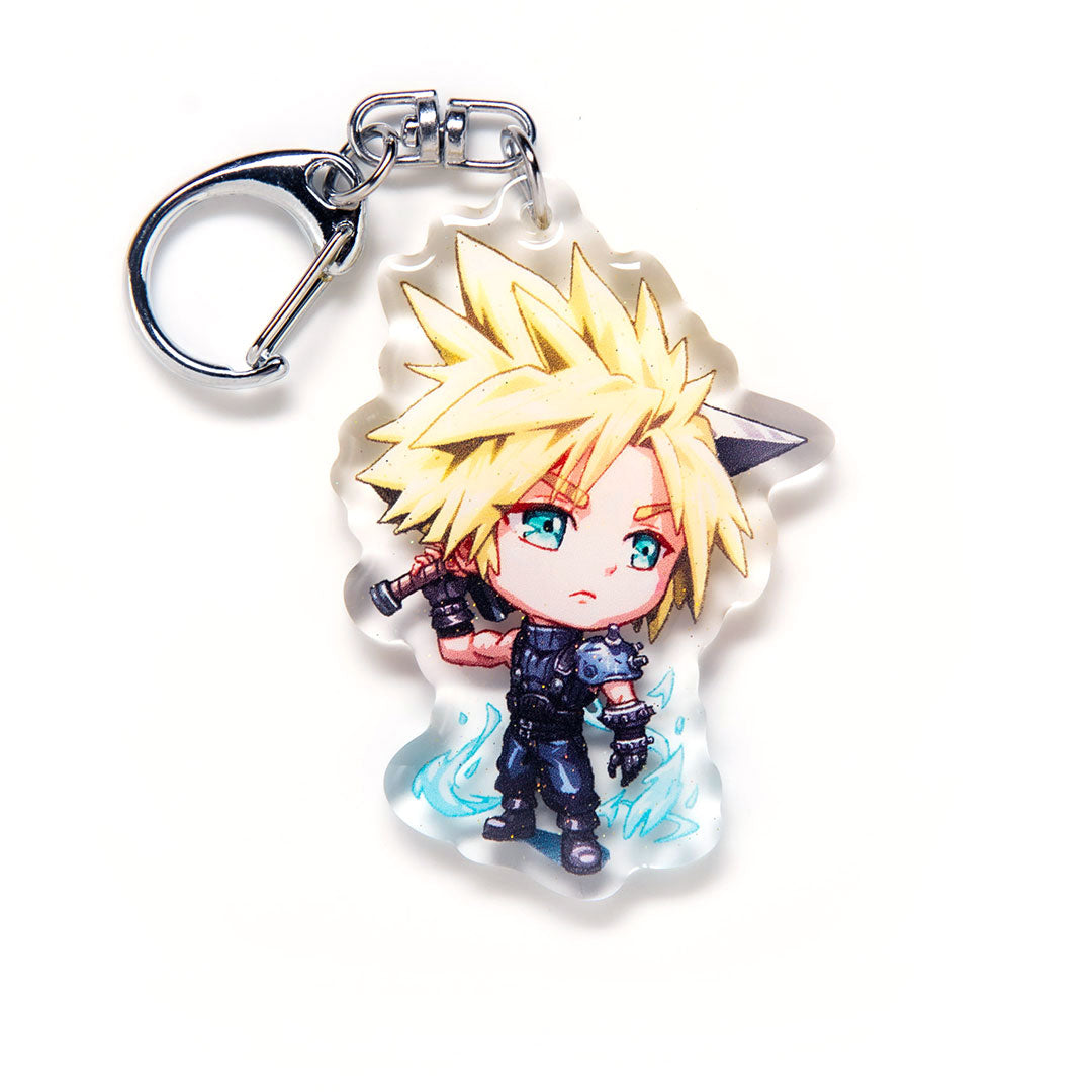 Cloud Strife Acrylic Charm Keychain