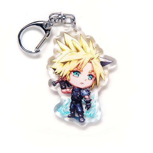 Cloud Strife Acrylic Charm Keychain