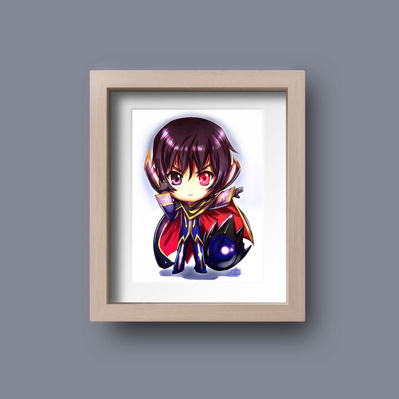 Lelouch Chibi Mini Print