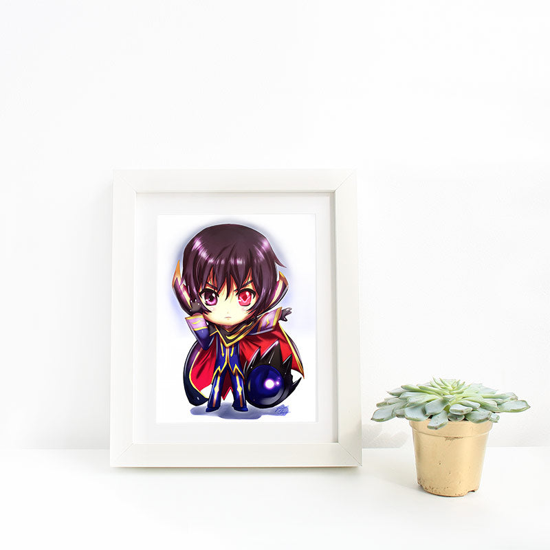 Lelouch Chibi Mini Print