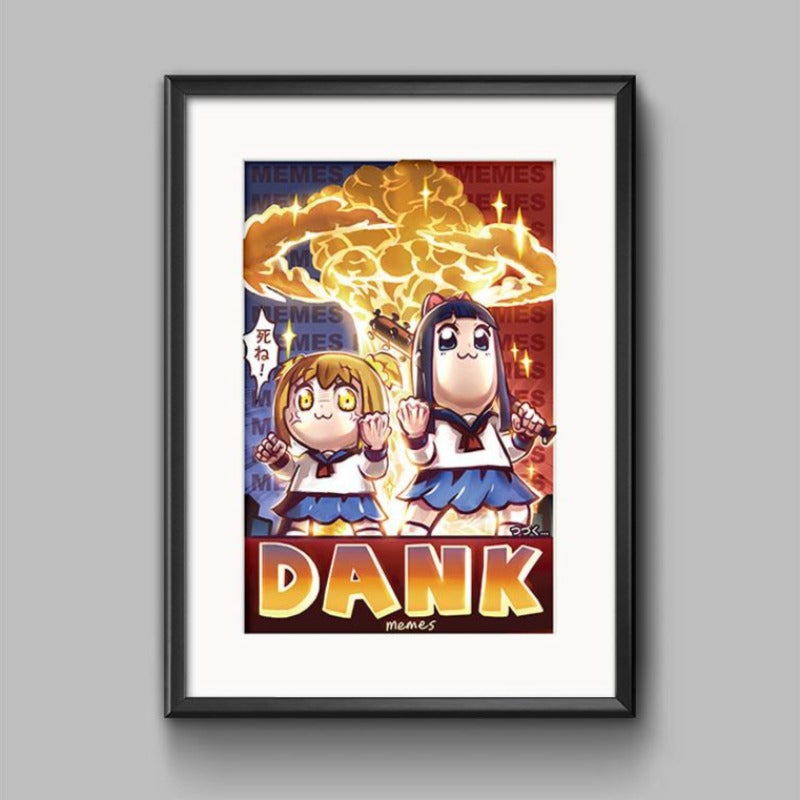 Pop Team Epic (Censored/No Middle Finger) Poster Print