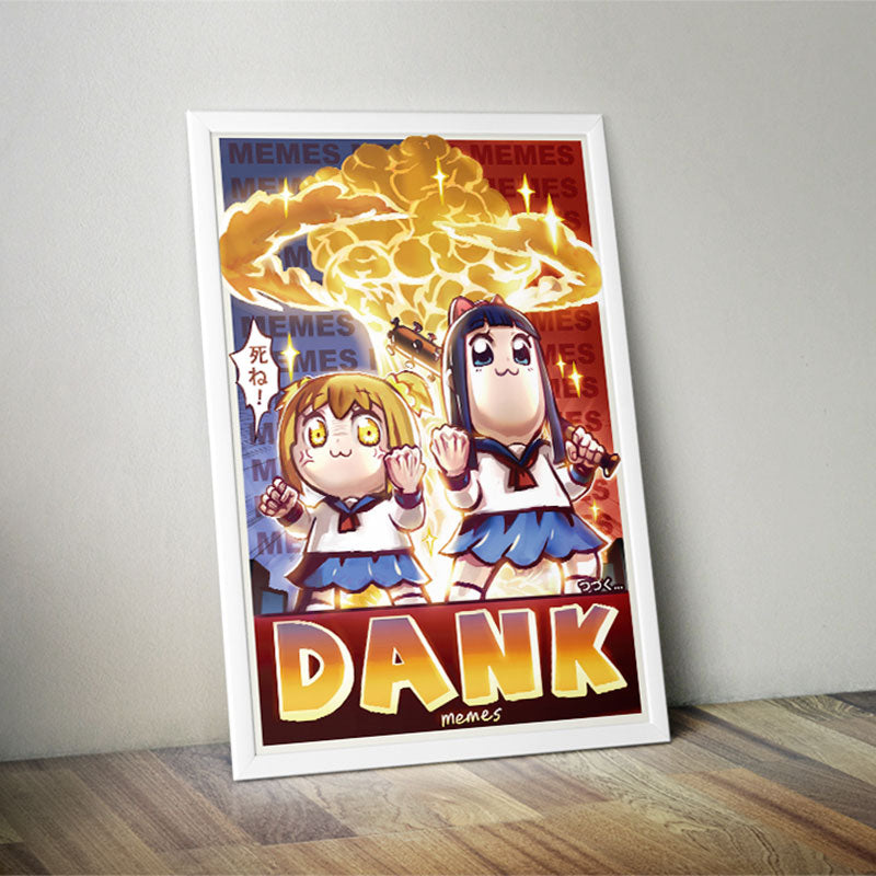 Pop Team Epic (Censored/No Middle Finger) Poster Print