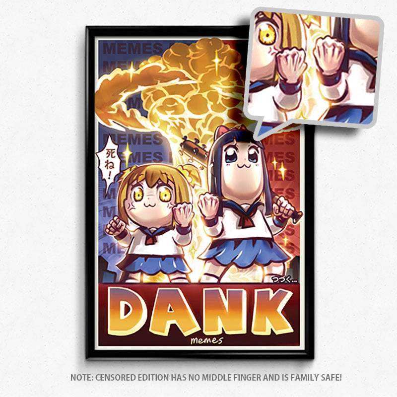 Pop Team Epic (Censored/No Middle Finger) Poster Print