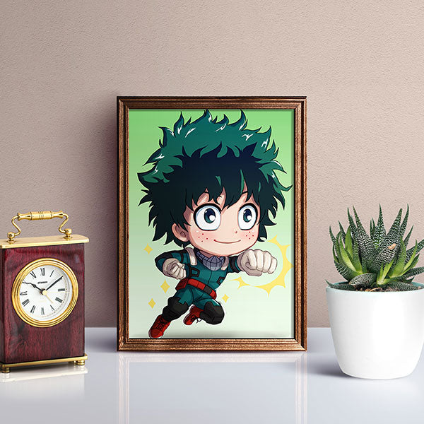 Deku Chibi Mini Print - nayukidraws