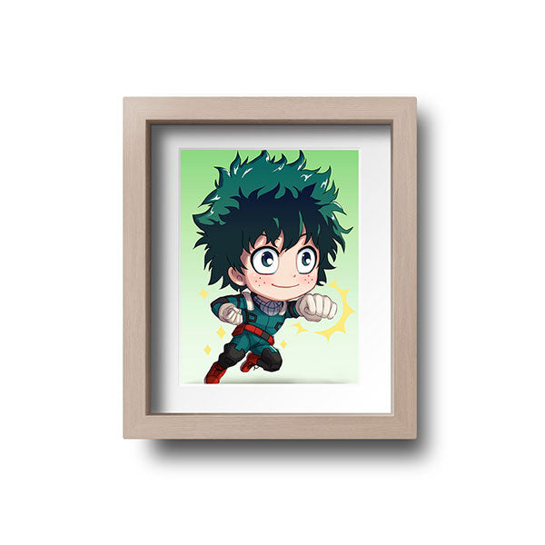Deku Chibi Mini Print - nayukidraws