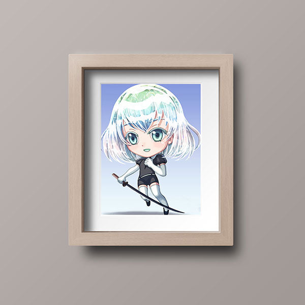 Diamond Chibi Mini Print - nayukidraws