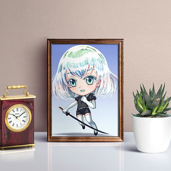 Diamond Chibi Mini Print - nayukidraws