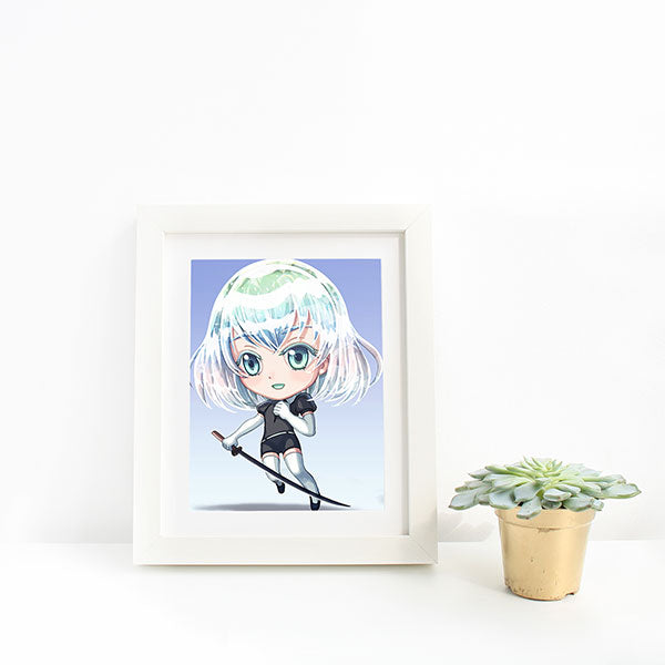 Diamond Chibi Mini Print - nayukidraws