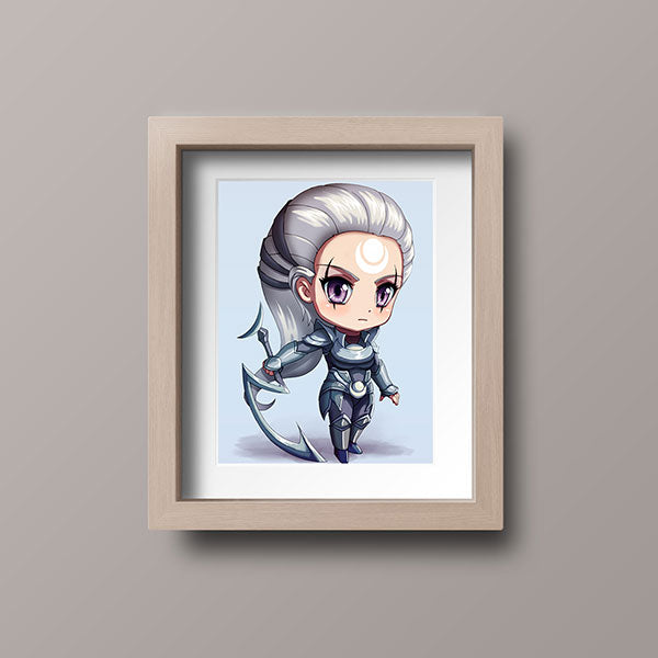 Diana Chibi Mini Print - nayukidraws