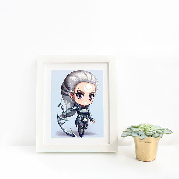 Diana Chibi Mini Print - nayukidraws