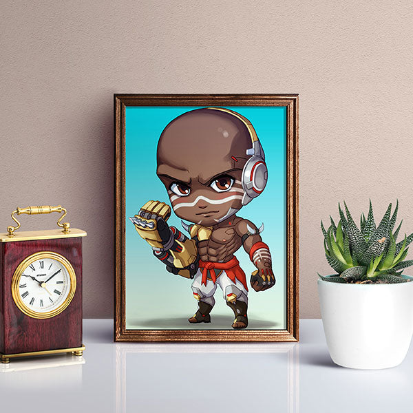 Doomfist Chibi Mini Print